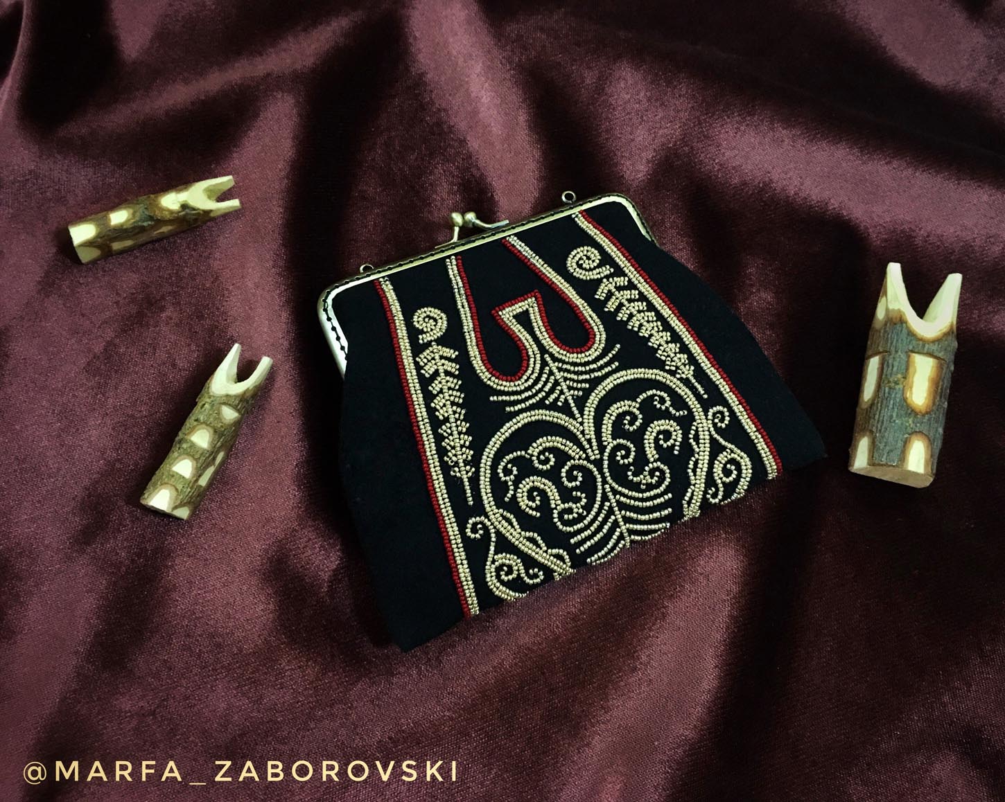 Сумочка
  «Хаппар» для мелочей
  по
  мотивам сумок 19 века